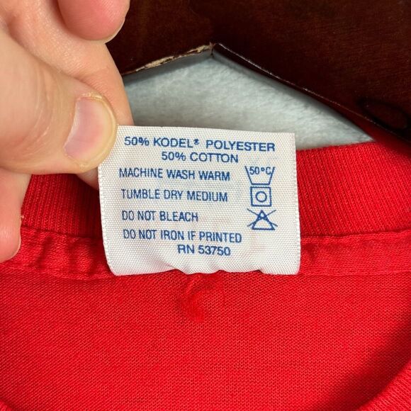 Vintage Vietnam Veteran Shirt Adult XL Red Selec-T TeeJays War Single Stitch - Picture 7 of 10